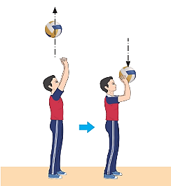 Tập mô phỏng động tác bóng chuyền tại nhà